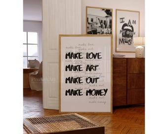 Bold Collage Apartment Print, Black And White Y2k Fashion Print, Modern Typography Poster, Stylish And Cool Girl Aesthetic Quote Wall Art, image 3