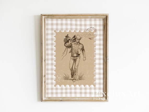 Cowboy Wall Art Print