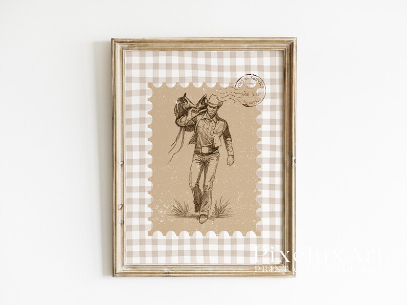 Cowboy Wall Art Print