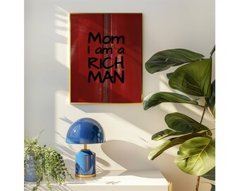 Mom I Am a Rich Man Print: Y2K Feminist Collage Art (Digital Download, image 5