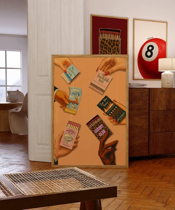 Vintage Matchbook Wall Art