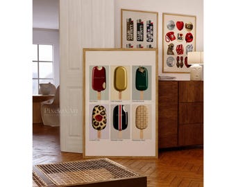 Luxury Hypebeast Wall Art, Fashion Retro Wall Art, Preppy Aesthetic Poster, Old Money Collage Decor, Trendy Vintage Artwork, Luxury Print, image 1
