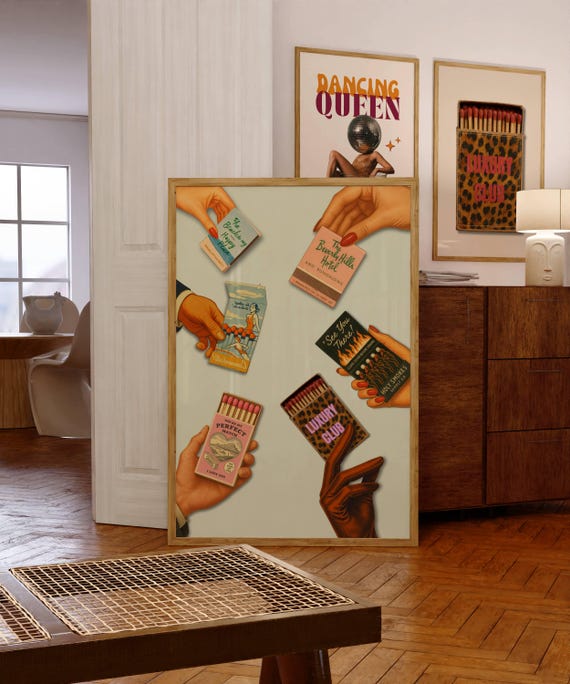 Retro Matchbox Art Print