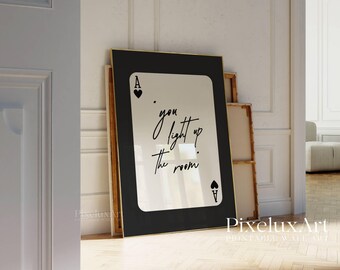 Set of 6 Trendy Black and White Gallery Wall Art, Aesthetic Chic Apartment Decor, 8 Ball, NYC, Ace Card, Amor Print, Stylish Y2K Collage Art, image 7