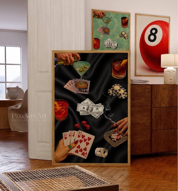 Vintage Playing Cards Wall Art