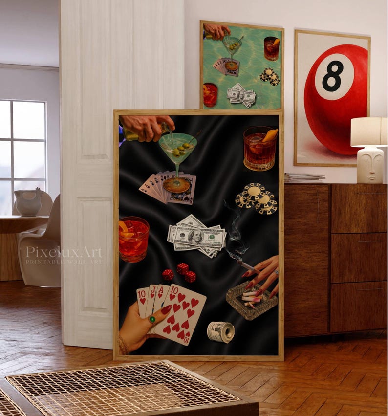 Vintage Playing Cards Wall Art