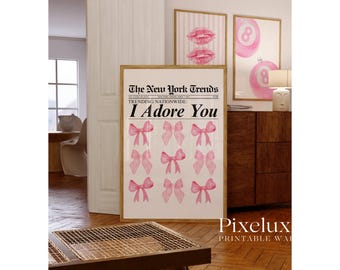 Pink Leopard Wall Art Set: Coquette Dorm Wall Decor (Digital Download), image 6