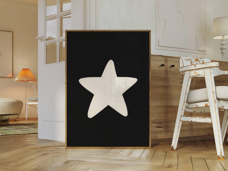 Hand Drawn Star Wall Art