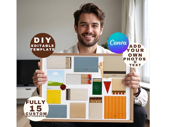 Horizontal Custom Matchbook Art Template