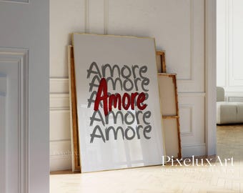 Red & Black Fashion Gallery Wall Art, Set of 6 Aesthetic Chic Apartment Decor, Trendy Fashion Collage Print, Stylish Y2K Wall Art, image 7
