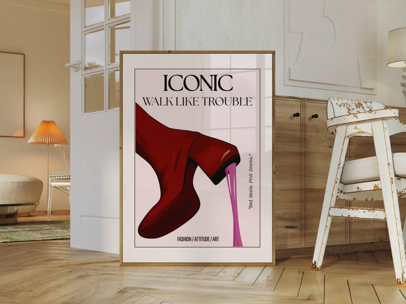 Trendy Girly Boot Poster