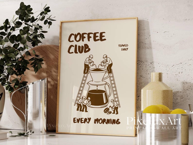 Club Coffee Wall Art