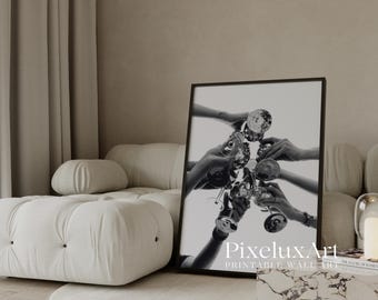 Stockholm Style Wall Art Set, Black and White Fashion Poster Trio, Leopard Woman Print Bundle, Scandinavian Modern Decor, image 6