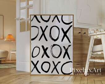 Set of 6 Trendy Black and White Gallery Wall Art, Fashion XOXO, NYC Poster, Ciao, Skateboard Print, Aesthetic Chic Apartment Decor, image 6