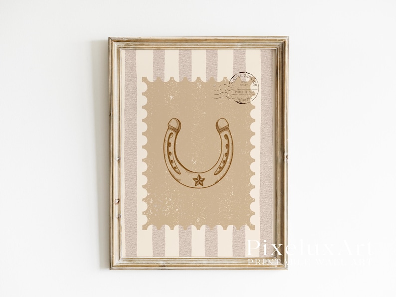 Horseshoe Western Wall Art Print