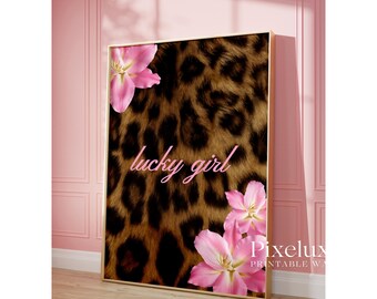Pink Leopard Wall Art Set – Preppy Cheetah Gallery Posters, Girly Y2K Fashion Poster for Teen & Dorm Room Decor, Trendy Stylish Pink Posters, image 6