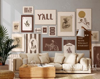 130+ Western Wall Art Set – Wild West Cowboy Prints, Yeehaw Rodeo Decor, Rustic Ranch Gallery Bundle, image 8