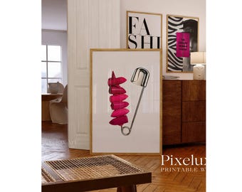 Pink & Black Fashion Poster Set: Y2K Girly Collage (Digital Download), image 5