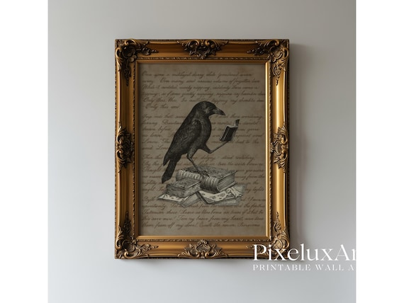 Vintage Crow Wall Art
