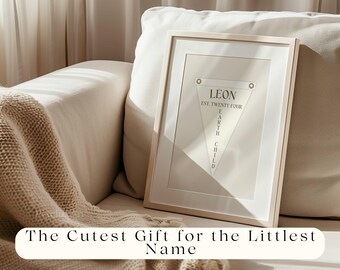 Custom Baby Name Pennant Flag | Personalized Nursery Banner, Soft Pastel Printable, Newborn Wall Art, Baby Shower Gift, Baby Room Decor, image 5