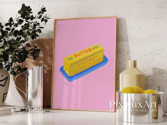 Pink Butter Wall Art Print