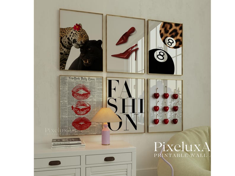 Stockholm Style Gallery Leopard Fashion Poster Set