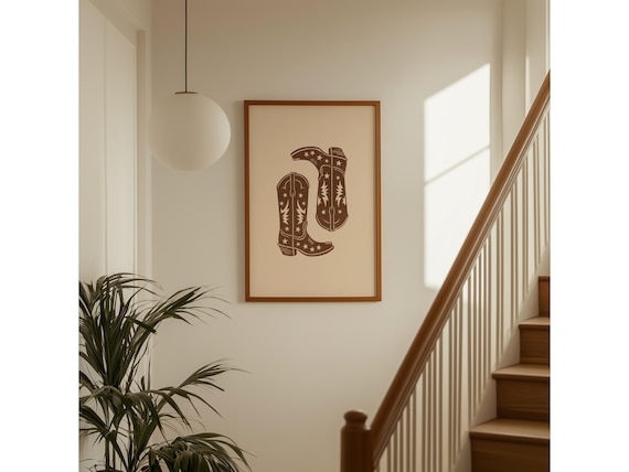 Western Boots Wall Art
