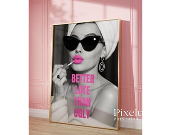 Pink Preppy Y2K Wall Art Set: Girly Dorm Decor (Digital Download), image 8