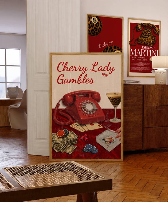Retro Cherry Poster