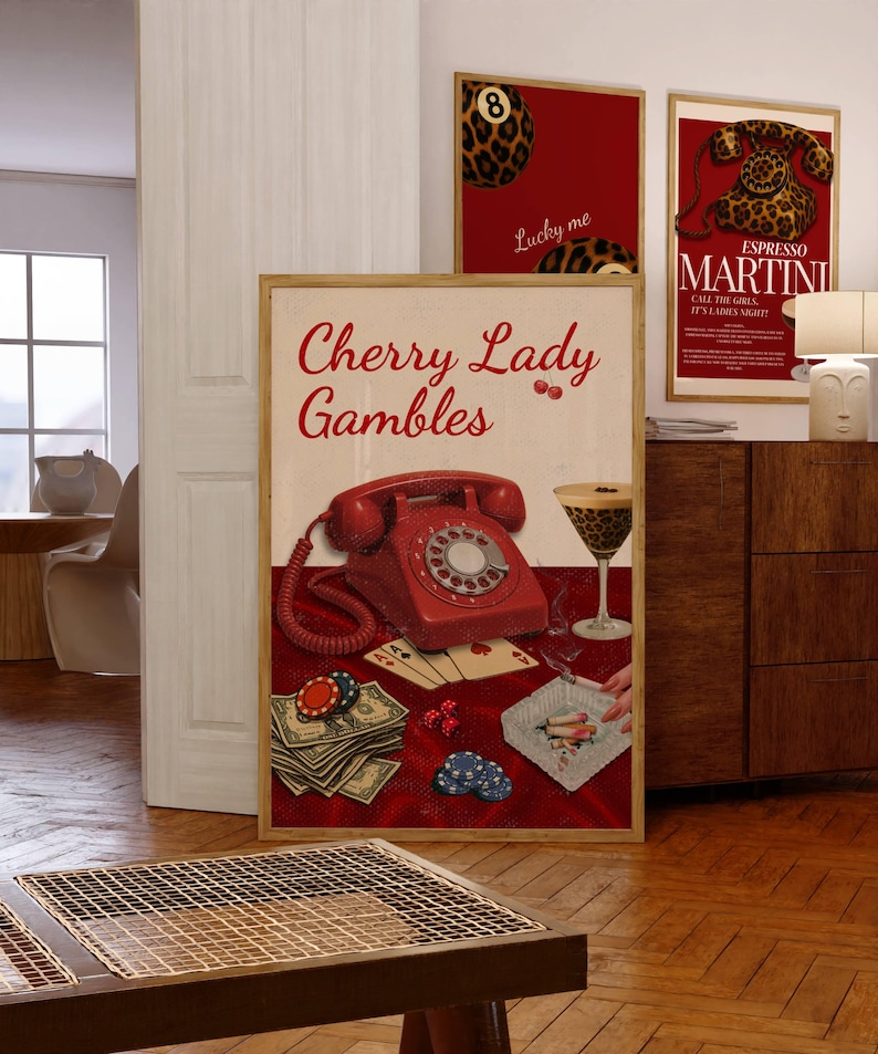 Retro Cherry Poster
