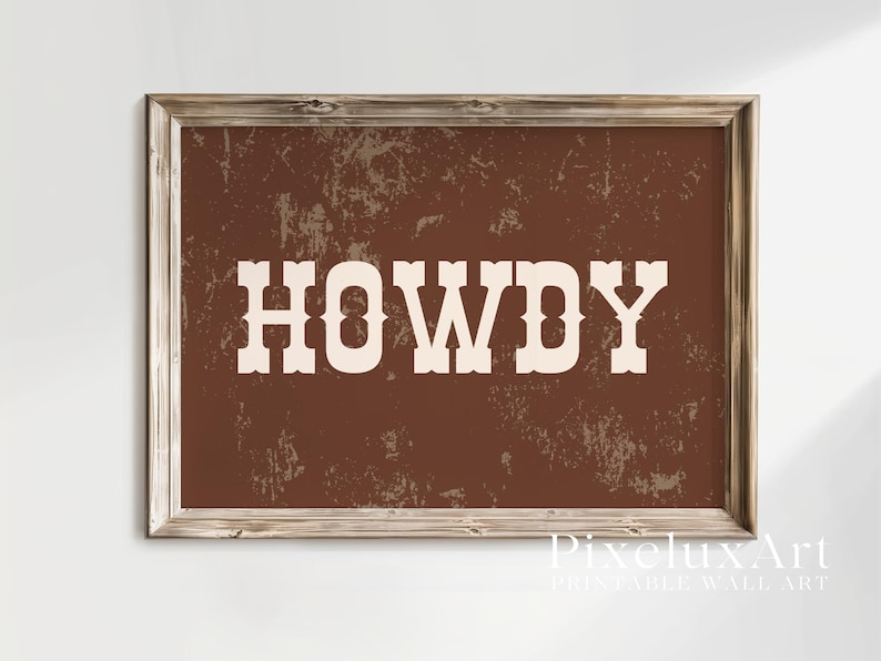 Howdy Western Poster