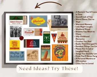 Horizontal Custom Matchbook Art – Personalized Anniversary Gift, Cute Custom Matchbook Keepsake for Couples or Friends, Unique Matching Gift, image 6