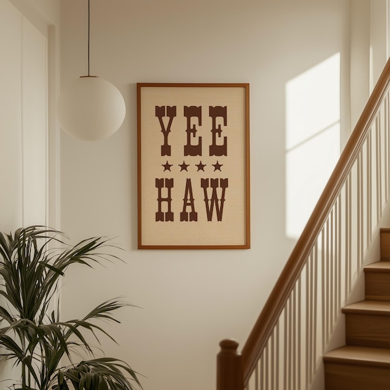 YEE HAW Wall Art