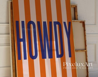 Howdy Poster, Western Wall Art, Howdy Print, Southwestern Art, Retro Typography Print, Vintage Western Art, Cowgirl Aesthetic, Country Home, image 3