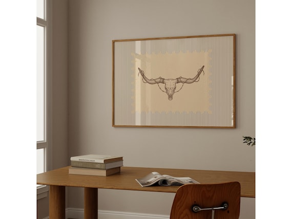 Western Longhorn Skull Wall Art