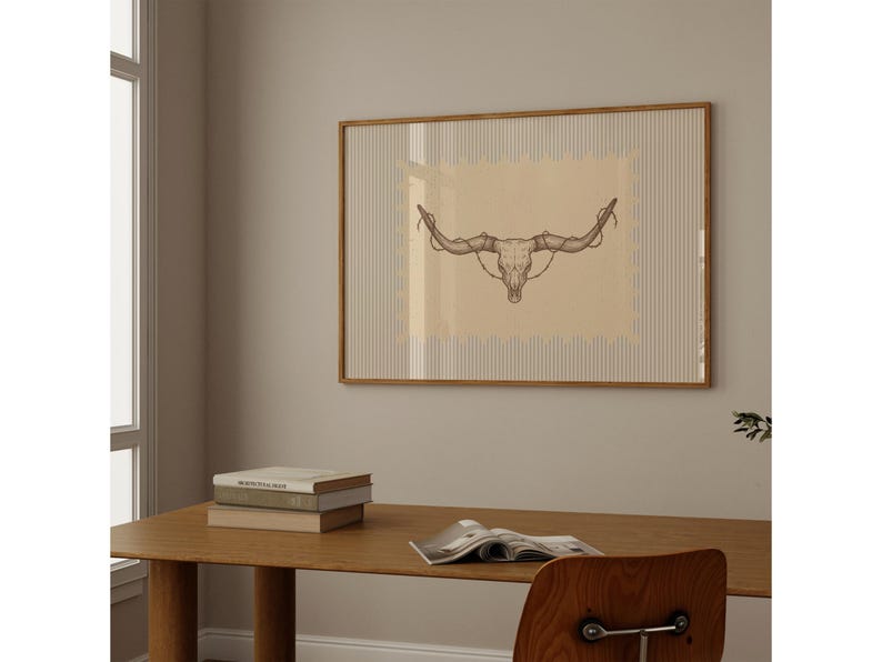Western Longhorn Skull Wall Art