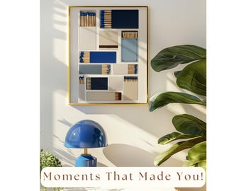 Navy Blue Matchbook Canva Template • DIY Custom Matches Poster • Personalized Matchbox Digital Download • Editable Matchbook Blank Art Gift, image 7