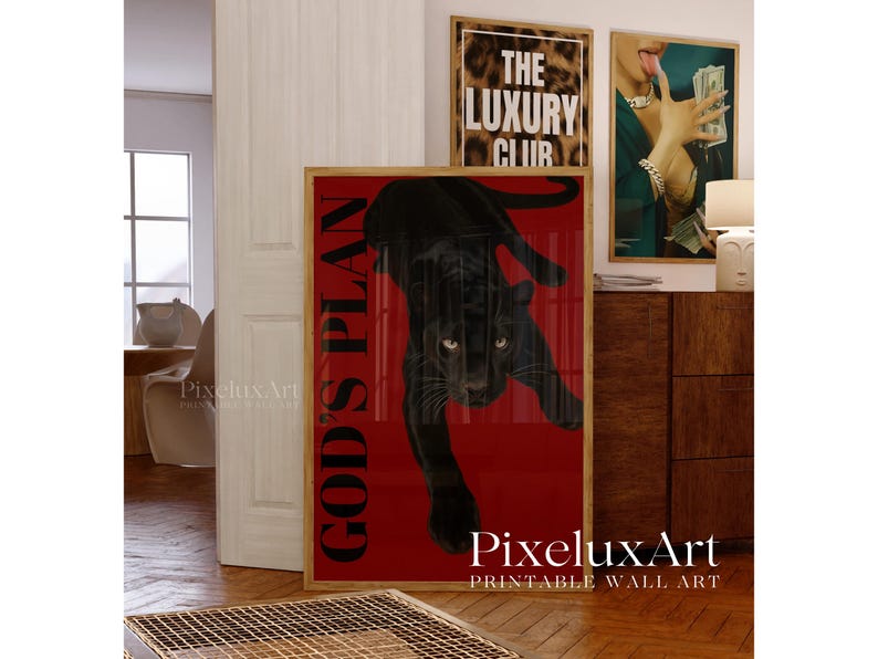 God’s Plan Panther Poster