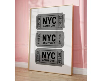 Set of 6 Trendy Black and White Gallery Wall Art, Aesthetic Chic Apartment Decor, 8 Ball, NYC, Ace Card, Amor Print, Stylish Y2K Collage Art, image 8