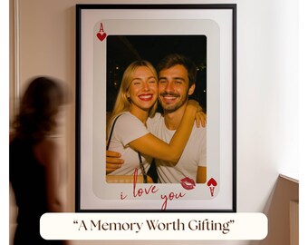 Custom Playing Card Print, Unique Gift Ideas for Couple, Custom Photo Print on Playing Cards, Gift for Him & Her, 1st Anniversary or Wedding, image 9