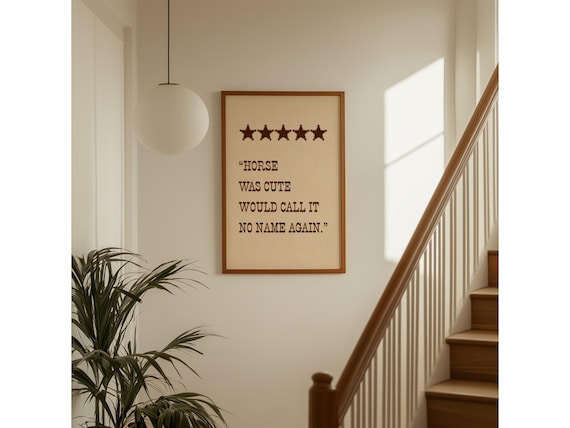 Funny Western Horse Quote Wall Art