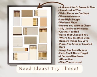 Cream & White Matchbook Canva Template • DIY Custom Matching Poster, Personalized Matchbox, Soft Editable Matchbook Blank Art for Gift, image 8