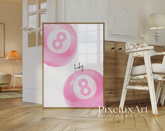 Coquette Pink Wall Art Set: Girly Leopard & Bow Prints (Digital Download)), image 6