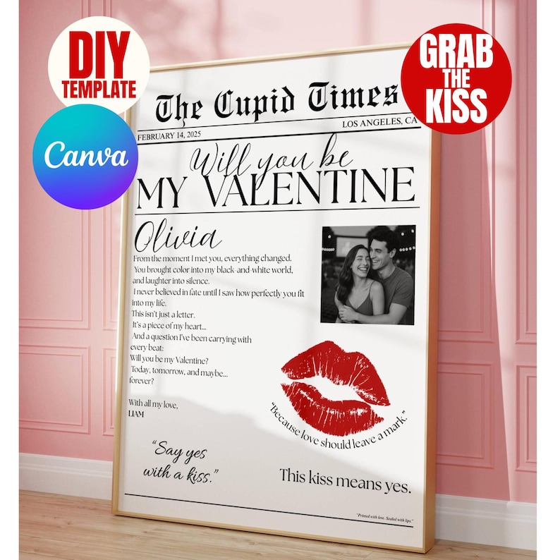 Valentines Day Newspaper Template