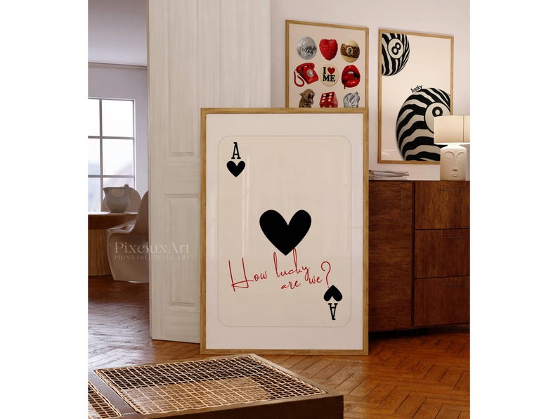 Retro Ace Card Print