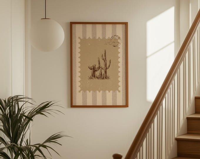 Cactus Wall Art | Desert Botanical Print | Western Country…