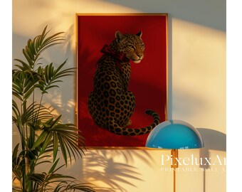 Retro Girly Wall Art Set – 6 Trendy Posters, Y2K Fashion Decor, Trendy Leopard Prints, Aesthetic Dorm & Apartment Decor, Leopard Wall Art, image 5