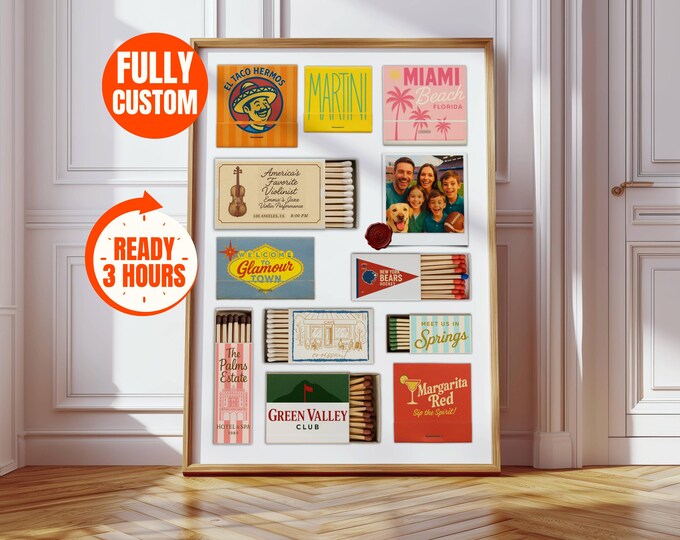 Custom Matchbook Art – Vintage Matchbook Print, Matchbook…