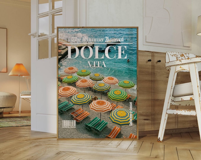 Dolce Vita Print, Dolce Vita Headline Poster, Newspaper…