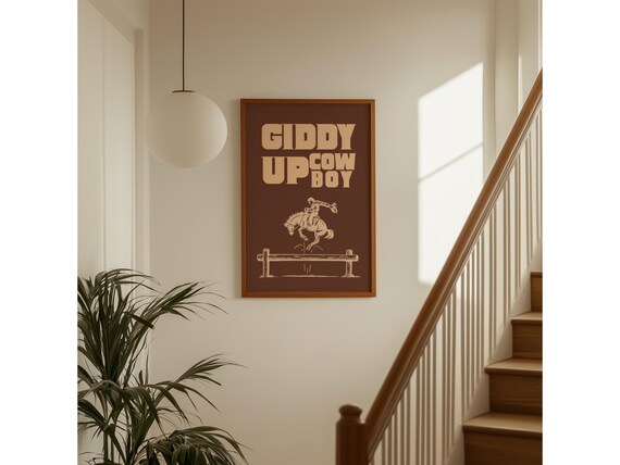 Giddy Up Cowboy Poster